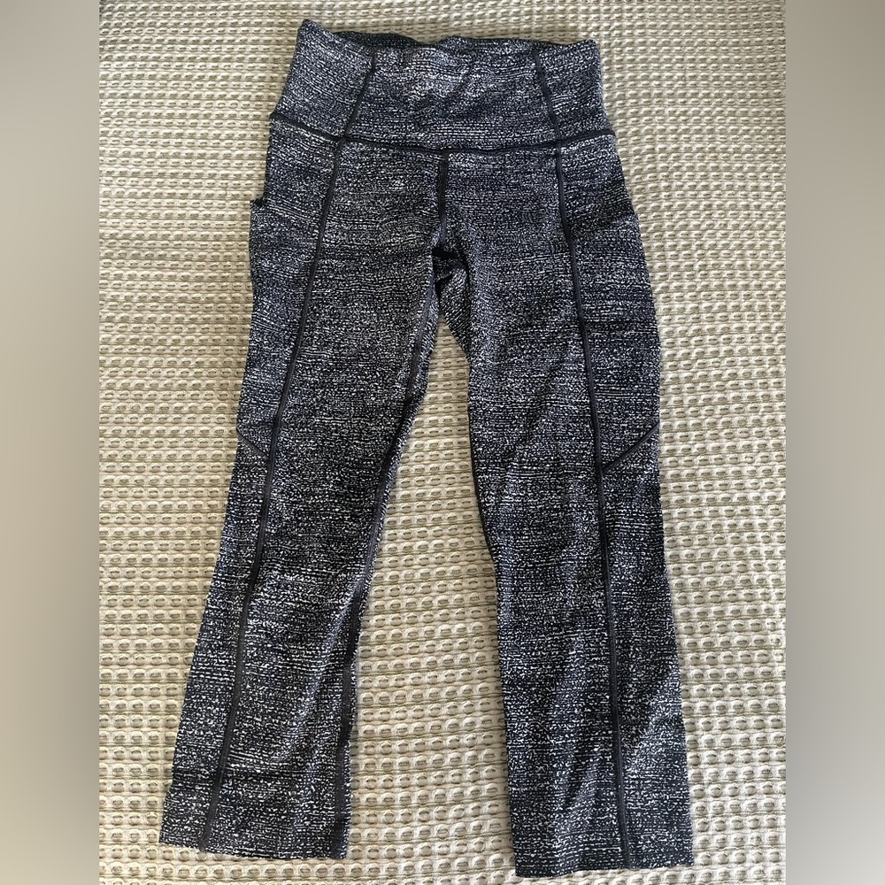 lululemon Black and White Leggings